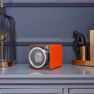 MOZSLY Single Watch Winder – Orange Automatic Watch Box
