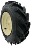 MAYITOP 4.80x4.00-8 Tractor Tread Tire & Rim with 3/4 Inch Hub - Compatible with Cub Cadet & Troy-Bilt Tillers