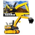 Tonka Steel Classics | Mighty Excavator | Kids Construction Toys for Boys and Girls, Vehicle Toys for Creative Play, Motor Skill Development for Kids Ages 3+ | Basic Fun 06182