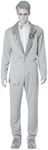 California Costumes Men's Ghostly Groom Adult, Gray, Extra Large