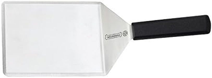 Mundial 5698HH Heat Resistant Steak and Hamburger Turner/Spatula 6-inch by 5-inch with Black Handle