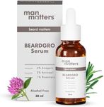 Man Matters BeardGro Oil-In-Serum 30ml | 4% Anagain, 2% Aminexil & 1% Rosemary | Stronger, Fuller & Thicker Beard Growth | Solves Uneven & Patchy Beard | Lightweight and Fast Absorption