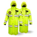 KwikSafety - Charlotte, NC - TORRENT High Visibility Rain Gear - 2 PACK - Class 3 ANSI OSHA Reflective Weather Proof Hi Vis Trench Safety Jacket / 2XL