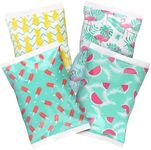 Thrive Ice Packs for Lunch Bags - Reusable Ice Packs for Cooler and Lunch Box - Long Lasting, Lightweight, Soft Gel Ice Packs for Camping, Beach Bags, Picnics, Injuries - Pack of 4