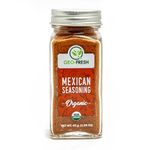 Geo-Fresh Organic Mexican Seasoning, 45g | Fresh & Aromatic| Enhance taste| Premium Herbs & Spices Blend with authentic Mexican Flavours|For Mexican Dishes Like Tacos, Burritos, Mexican Wraps, Fajitas and Quesidillas,| No Artifical Colour & Preservatives| 100% Organic, Non-GMO, USDA Certified, Jaivik Bharat Certified