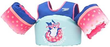 Speedo Safe Splasher Coast Guard Approved Swim Vest - 30 to 50 lbs. - Green/Fish