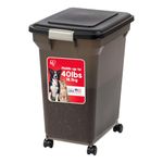 IRIS Premium Airtight Food Storage Container, Black, Large