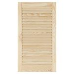 Louvre Door – Pine Wood – Vented Open – Ready to Paint Internal Louvre Cupboard Doors – Slatted Wardrobe Doors – Various Sizes (720mm (28.4") Height, 394mm (15.5") Width)