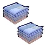 smart sisi Men's Handkerchiefs,100% Soft Cotton Pocket Handkerchiefs for Men Cotton, S, 12 Pack