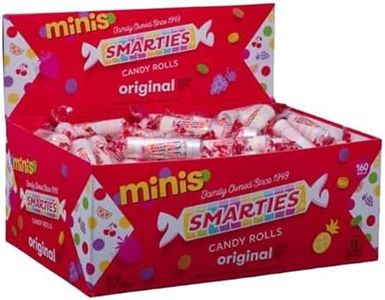Smarties Candy Mini Rolls - Gluten & Vegan Free - Classic Sweetness From Family Owned Company Since 1949, Peanut & Dairy Free - Individually Wrapped Bulk Halloween Candy- 28oz (Pack of 1)