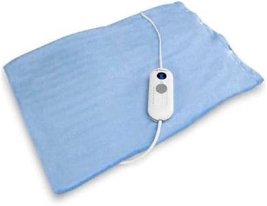 Orbegozo AH 3150 - Almohadilla eléctrica, 6 niveles de potencia, funda lavable, mando extraíble con display LCD, apagado automático, 100 W