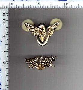 Wheel & Wings - Pair - Gold