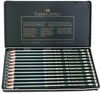 Faber-Castell Castell 9000 Graphite Pencil Art Set, 12 Pack, (10-119065)