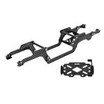 INJORA LCG Carbon Fiber Chassis Frame Kit with Battery Tray for 1/18 TRX4M Defender Bronco K10 F150 RC Crawler Upgrade