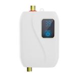 Mini Water Heater, Weytoll Instant Water Heater, 220V 3000W Mini Electric Tankless Hot Water Heater, Bathroom Kitchen Washing with LCD Display for Shower Bathroom Kitchen Washing