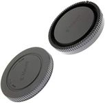 Body Cap & Rear Lens Cap for Sony E-Mount (NEX, A6000, A7 etc) Cameras and E Mount Lenses