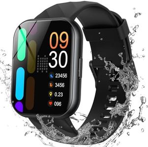 Parsonver Smart Watch, 5ATM Waterproof Watch for Swimming, Fitness Activity Tracker with 110+ Sport Modes, Heart Rate/Sleep/SpO2/Steps Monitor, 1.8" HD Screen Fitness Watch for Android & iPhone, Black