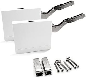 DOJA Barcelona | Herraje Puerta Elevable | Pack 2 | Compas Elevador 250–400 mm | Bisagras Elevables Fuerza 480–1250 | Bisagras Compas Puerta Abatible, Herrajes Puerta Abatible Cocina