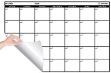 Peel and Stick Whiteboard Calendar,