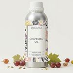 VedaOils Grapeseed Oil for Hair Growth 100ml | Cold Pressed Grapeseed Oil for Skin & Face Massage | 100% Pure & Natural Lightweight Moisturizing Oil