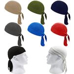 8Pcs Skull Cap Quick Dry Adjustable Beanie Cap Bandana Pirate Scarf Head Sport Hat Cap Running UV Protection for Cycling Motorcycle