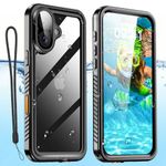 AICase Compatible with iPhone 16 Case Waterproof, Clear Water Proof Built-in Screen Protector Shockproof Dustproof Snowproof Full Body Rugged Underwater Phone Case