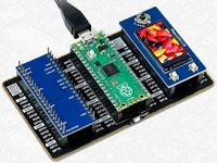 Raspberry Pi Pico Evaluation Kit Package B Includes Pico with Pre-soldered Header + 1.14inch Color LCD + 10DOF IMU Sensor + GPIO Expander + Breadboard