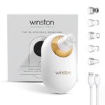 Winston Rechargeable Electric Blackhead Remover Machine for Men and Women - 60 Min | Acne and Pore Cleaner, Whitehead Remover with 5 Suction Heads for (All Skin Type) - 1-Year Warranty