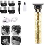 QONETIC Buddha Style Beard Trimmer For Men, Professional Hair Clipper, Hair Trimmer and Shaver For Men Adjustable Blade Clipper and Shave,Close Cut Hair Machine, plastic Body Trimmer (Golden)