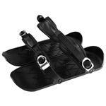 Mini Short Ski Skates, Skis for Winter Shoes, Second Generation Adjustable Ski Shoes for Men Women, Short Snowskates Mini Ski Skate for Winter Snow, Black
