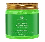 Pink Square Tattoo Shiner Gel with Aloe Vera Extract | Instant Shine & Brightness | Heals & Maintains Tattooed Skin Pack of 1 of 100 Grams