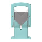 Hoan 5248969 Bagel Guillotine Slicer, Plastic Stainless Steel, Aqua Sky