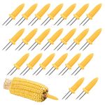 Corn Holder, 22pcs Stainless Steel Cob Forks, Cob Skewer for BBQ Camping Party Food Festival