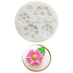 UG LAND INDIA Flower Cake Fondant Mold,Daisy Flower Flower Silicone Mold,Sunflower Silicone Candy Making Tray, Chocolate Sugarcraft Baking Tool DIY Cake Silicone Mold Cake Decoration