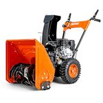 SuperHandy Gas Powered Snow Thrower, 21-Inch Two-Stage Snow Blower with 196cc 4-Cycle OHV Engine, Self-Propelled 5-Speed System, Heavy-Duty Steel Auger & 36-Foot Throwing Distance
