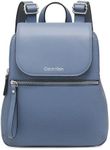 Calvin Klein Reyna Novelty Key Item Flap Backpack, Flint Stone Blue, Flint Stone Blue, One Size