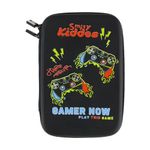 Smily Kiddos Single Compartment Pencil Case Stylish Cute Large Capacity Hardtop EVA Pencil Case Organizer School Kids Girls Women Pen Holder Pouch Multi Purpose| Video Game Theme | Black