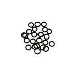 BodyJewelryOnline Black Rubber Band Replacement O-Rings - 10 Pieces, Silicone