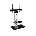 AVF FSL700LES-A Media Component Lesina TV Floor Stand with Mounting Column for 32" to 65", Silver