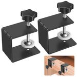 EEEKit Drawer Front Clamp, Heavy Duty C Clamp Tiger Clamp, Drawer Fixing Clamp Fence Clamp, Metal Desk Mounting Clamp, Drawer Front Installation Clamp, Drawer Face Clamp for Woodworking Fixed Repair