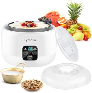 LynTorin Yogurt Maker, 34oz Yogurt Maker Machine with Timer and Constant Temperature Control, 3 in 1 Automatic Yogurt Makers with Stainless Steel Inner Pot, Yogurt Machine for Yogurt Natto Rice Wine