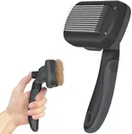 Dipoo Self-Cleaning Deshedding Brus