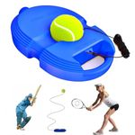 QUINK Tennis Trainer Rebound Ball with String Solo Tennis Trainer Set Self Tennis Practice Ball with String Cricket Rebound Ball with Rope Fill Sand or Water (Multicolor) (No Racket Included)