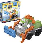 MEGA BLOKS Nickelodeon PAW Patrol Toddler Building Blocks Toy Car, Rocky's City Recycling Truck with 11 Pieces, 1 Figure, Gift Ideas for Kids Age 3+ Years