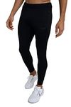 TCA Rapid Tracksuit Bottoms Men Gym Running Joggers for Men Jogging Bottoms with Zip Pockets - Black Stealth, L