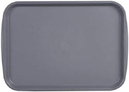 PADERNO 41860-43 Plateau de service rectangulaire idéal pour buffet, fast food et restauration rapide, Plastique, Noir, Dimensions : 30,7 x 43,5 cm