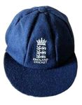 England Navy Baggy Test Cricket Cap/Hat Wool Adult Men Size