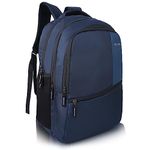 Half Moon Valex Unisex School Bag/ 15.6 inch Laptop Backpack/College Bagpack/Office Back Packed for Men Women | School Bags for Boys Girls with Small Pockets & Laptop Compartment (Navy Blue)