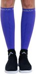 Zensah Running Leg Compression Sleeves - Shin Splint, Calf Compression Sleeve Men and Women (Purple, X-Small/Small)