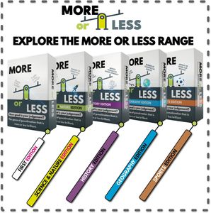 More or Less Card Game – Fun Family Party Game